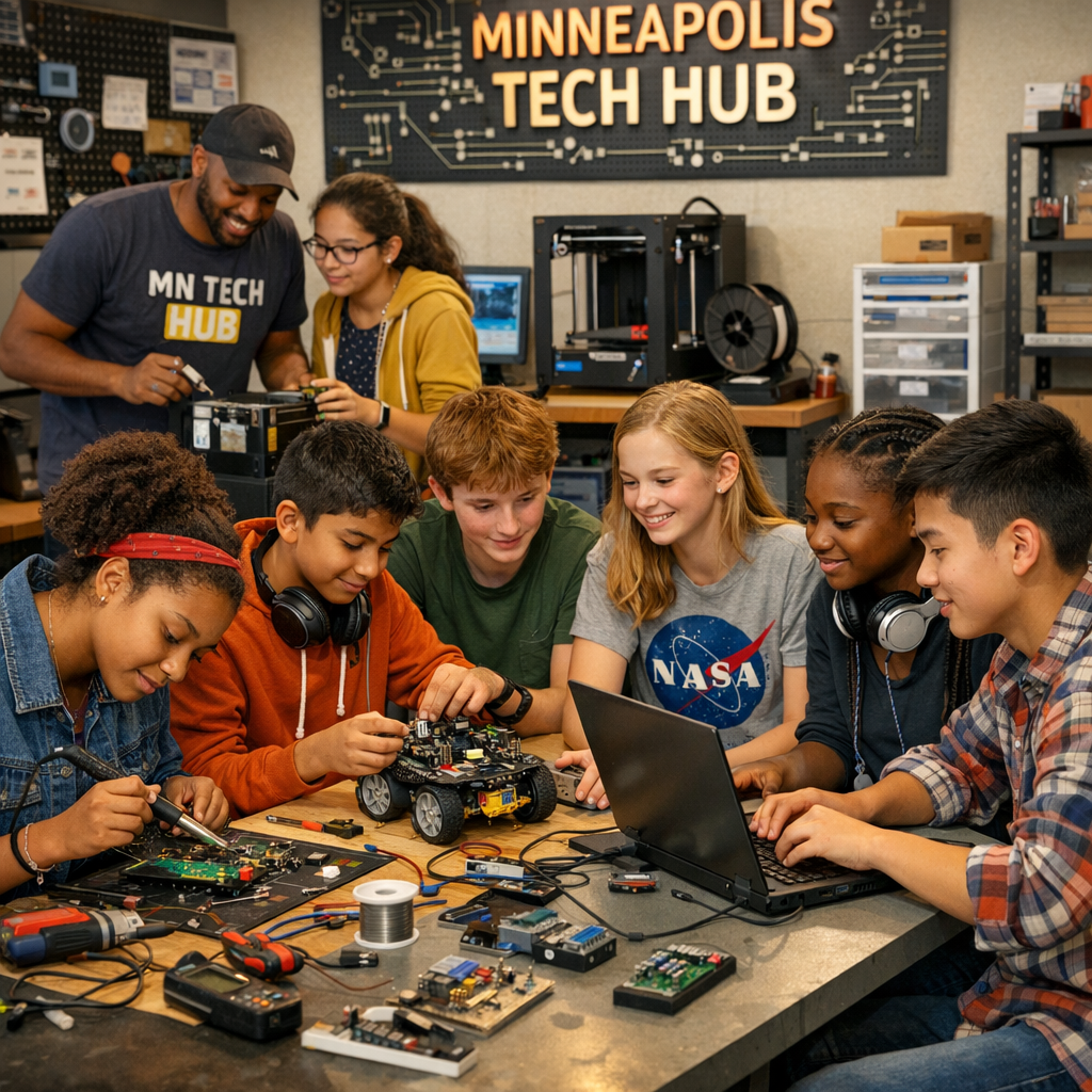 Empowering Minneapolis Youth Through Technology: Community Tech Hubs Lead the Way
